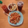El cooksnap de Celia Guadalupe Valdez cuando hizo Res Mongola (Mongolian Beef).