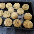 El cooksnap de rosalia ferragud gorrita cuando hizo Albóndigas de berenjenas.