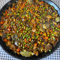 El cooksnap de Rodin cuando hizo Arroz integral con verduras y pollo.
