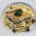 El cooksnap de Maiko Kamata cuando hizo Filete de Tilapia sobre Espaguetis a la Parmesana.