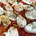 El cooksnap de Irene-Guirao cuando hizo Ensalada capresa.