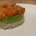 El cooksnap de Marieta cuando hizo Tartar de salmón, arroz y aguacate.