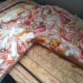 El cooksnap de Dioris Martinez cuando hizo Figazza con morrón y mozzarella (Fugazzeta).
