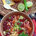 Monika gupta 's cooksnap of when they made Moong dal chaat 😋 (Green Grams 😋 chaat).