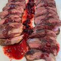 El cooksnap de J Ignacio C B cuando hizo Magret de pato con frutos del bosque.