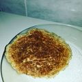 El cooksnap de Eli Vidal cuando hizo Panqueques de avena, banana y coco.