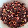 Cooksnap-ul lui Zboras Iulia atunci când a preparat Salată cu sfecla roșie și năut.