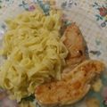 El cooksnap de Ian y sama cuando hizo Pechugas de pollo a la plancha.