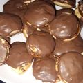 El cooksnap de Angela Montes de oca cuando hizo Alfajores yoyo de chocolate.
