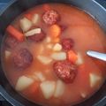 El cooksnap de Luisa Hurtado cuando hizo Guisado de patatas con albóndigas.