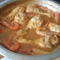 El cooksnap de Rebeca Galindo Ginard cuando hizo Pollo con gambas (mar y montaña).