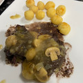 El cooksnap de Florencia Coluccio cuando hizo Entraña con salsa de champiñones y papitas noisette 👩‍🍳.