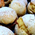 El cooksnap de Vanesa Fernandez cuando hizo Panes de leche/ miguelitos/ bolas de fraile + crema pastelera.