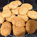 El cooksnap de Karina Pernías cuando hizo Galletas de dulce de leche rellenas de chocolate.