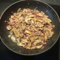El cooksnap de David Leon Morgado cuando hizo Champiñones salteados con jamón.