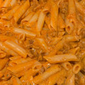 El cooksnap de Juan Miguel Delso Atalaya cuando hizo Macarrones con nata, tomate, canela y chorizo.