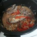 El cooksnap de Pablo cuando hizo Bifes de cuadril con morrón y cebolla 🧅.