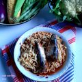 Cooksnap dari HerlinaCs Lim untuk resep Mie Sarden kalengan