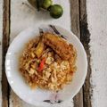 Cooksnap Nur Nadiah semasa beliau membuat Nasi Goreng Telur Express.