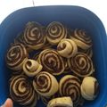 El cooksnap de Roo Lucero cuando hizo Espirales de chocolate  y dulce de leche(sin levadura).