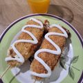 Cooksnap dari Shirley Ns untuk resep Corndog Sosis Mozzarella