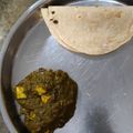 roma prajapati's cooksnap of when they made પાલક પનીર (Palak Paneer Recipe In Gujarati).