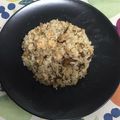 El cooksnap de maruxa cuando hizo Arroz con boletus y gambitas.