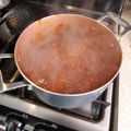 El cooksnap de Monica Ostos cuando hizo Carne de res con chile colorado.