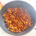 El cooksnap de Pili Utrillas cuando hizo Wok vegano de garbanzos con berenjenas y calabacín.