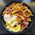 El cooksnap de Tonysantos cuando hizo Huevos rotos con jamón ibérico.