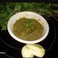  Chef Richa pathak. का कुकस्नैप जब उन्होंने कच्चे आम और धनिया पुदीने की चटनी(KACHHE AAM AUR DHNIYA PUDEENA KI CHUTNEY RECIPE IN HINDI) बनाया था।