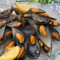 El cooksnap de Marieta cuando hizo Mejillones al vapor con limón.