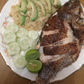 El cooksnap de Alee Garcia cuando hizo  Mojarra al mojo de ajo.