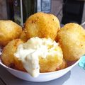 El cooksnap de Sheila D'Alessandro cuando hizo Bombas de papa 🥔 rellenas de queso 🧀.