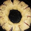 El cooksnap de Marce Guzmán cuando hizo Rosca de jamón y queso.