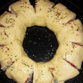 El cooksnap de Marce Guzmán cuando hizo Rosca de jamón y queso.