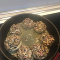 El cooksnap de Ana Mochilera cuando hizo Champiñones rellenos de bacon y queso.