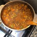 El cooksnap de Alejandra Maruri Foss cuando hizo Guiso de lentejas vegano / vegetariano.