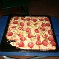 El cooksnap de Ruben Jager Cabrera cuando hizo Pizza con masa y salsa casera con borde relleno de requesón😋.
