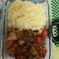 El cooksnap de Marta cuando hizo Pollo con verduras al curry y arroz.