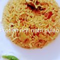 Rita Mehta ( Executive chef ) का कुकस्नैप जब उन्होंने सोयाबीन बरी पुलाव बनाया था।