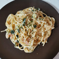 El cooksnap de fernando gonzalez cuando hizo Tallarines con gambas y calabacin (En blanco) o tagliatelle con gamberi e zucchine.