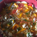 El cooksnap de Larissa Villalobos cuando hizo Bisteces a la mexicana.