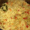 El cooksnap de Paola Lozano Zafra cuando hizo Arroz dorado con pollo y verduras estilo senegalés.