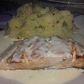 El cooksnap de lauce cuando hizo Salmón Rosado al Roquefort.