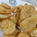 Fary Feroz's cooksnap of when they made Palak pakora and potato pakora.