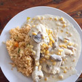 El cooksnap de Wendy Cangas García cuando hizo Pollo en salsa de hongos.