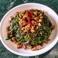  Dr.Madhumita Mishra's cooksnap of when they made Chaulai (amaranths) saag.