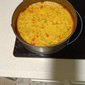 El cooksnap de Paco cuando hizo Pudding de Calabacín y Puerros.