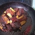 El cooksnap de Efrain Orellana cuando hizo Costillas Hawaianas.